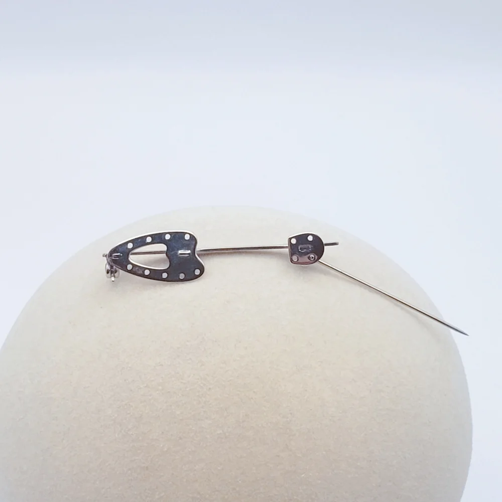 Unique Sterling Silver BEAU Brooch Unisex